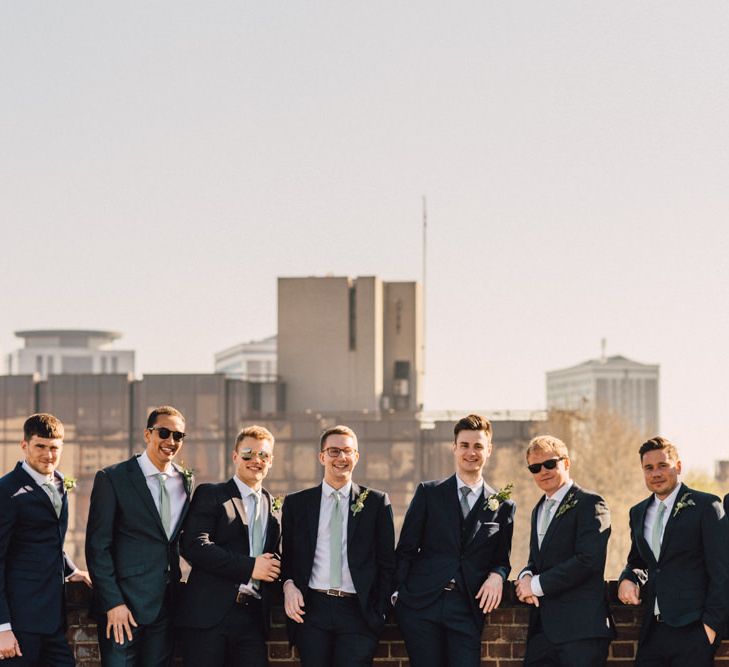 Groomsmen in Navy Suits | The Harbour Church Portsmouth Wedding | Emily & Steve Photography