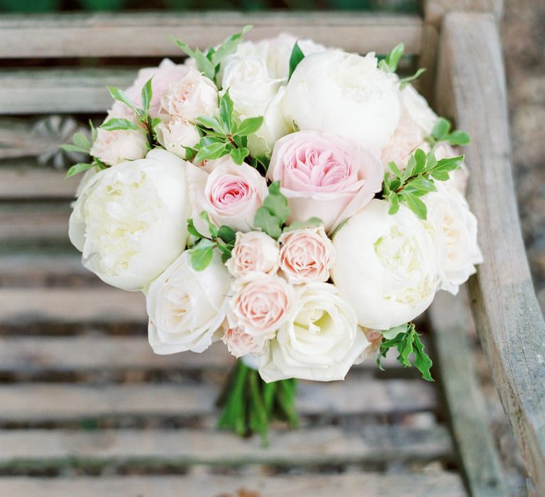 Classic Pink & White Bridal Bouquet