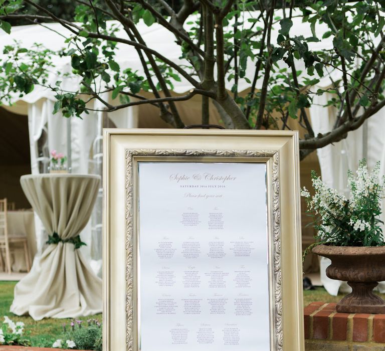 Elegant Table Plan