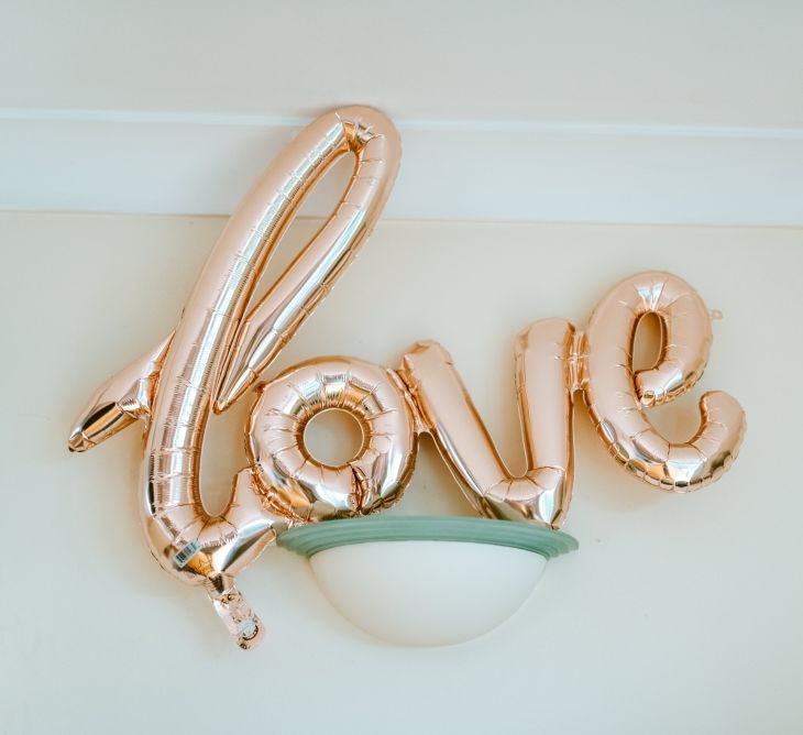 Rose Gold Foil Love Balloon