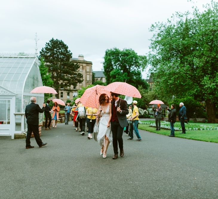 Brass Band Led Wedding Procession