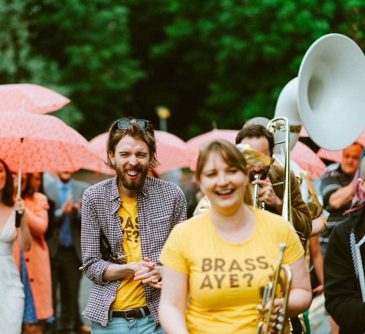 Brass Band Led Wedding Procession