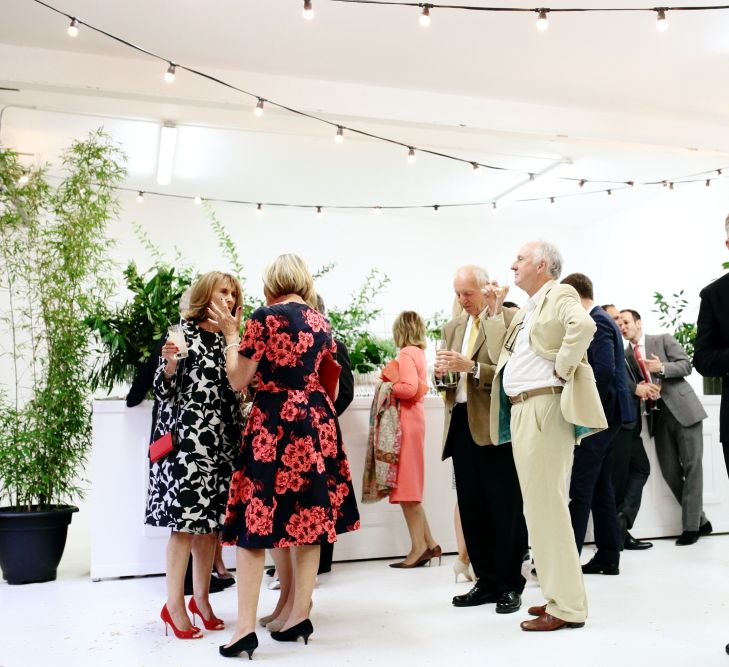 Loft Studios Venue | Hanging Foliage | Festoon Lights | Dasha Caffrey Photography | Liz Linklater Event Planning & Design