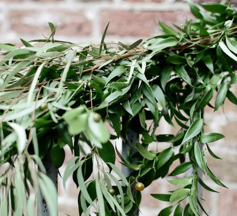 Botanical Greenery Foliage Wedding Decor | Dasha Caffrey Photography