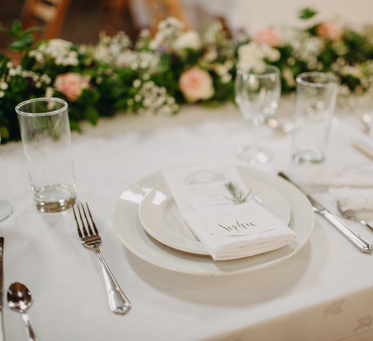 DIY Rustic Wedding At Longbourn Barn Warwickshire With Bride In Claire Pettibone With Reception Catered By The Family & Images By Frances Sales