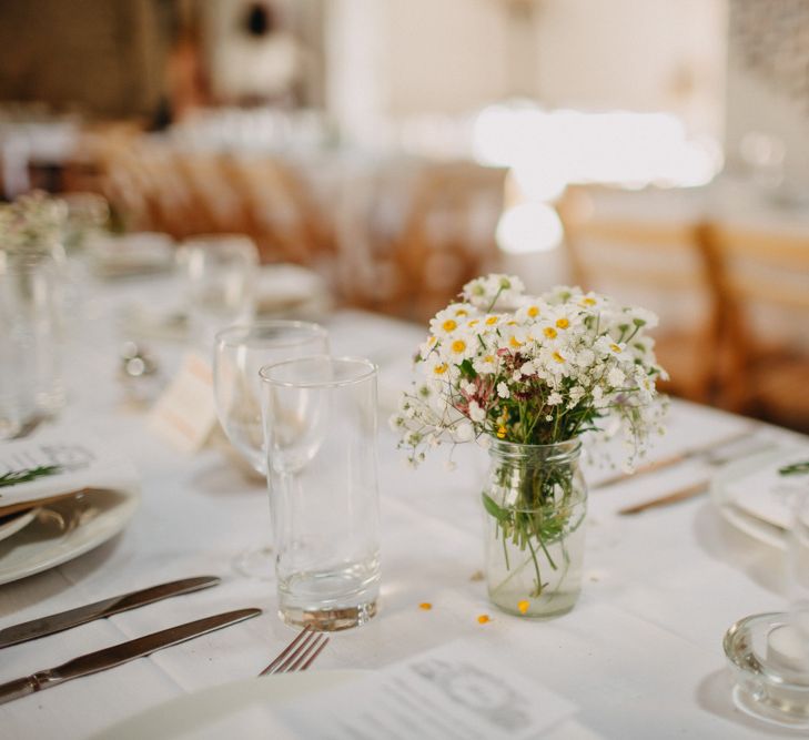 DIY Rustic Wedding At Longbourn Barn Warwickshire With Bride In Claire Pettibone With Reception Catered By The Family & Images By Frances Sales