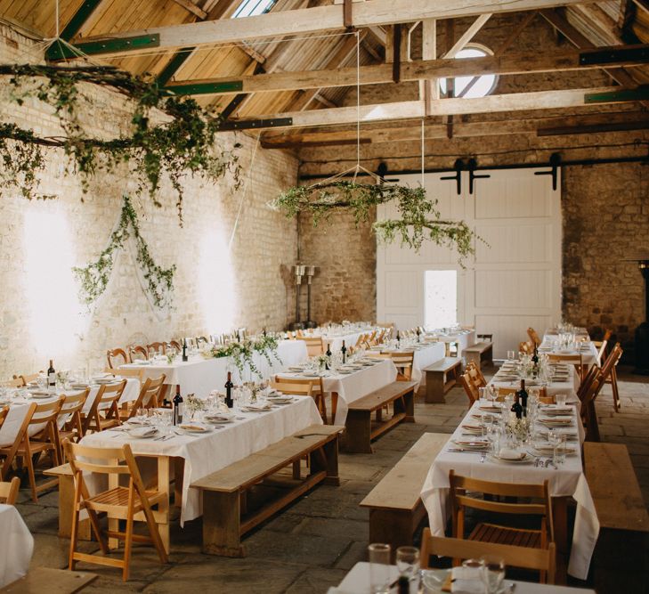 DIY Rustic Wedding At Longbourn Barn Warwickshire With Bride In Claire Pettibone With Reception Catered By The Family & Images By Frances Sales