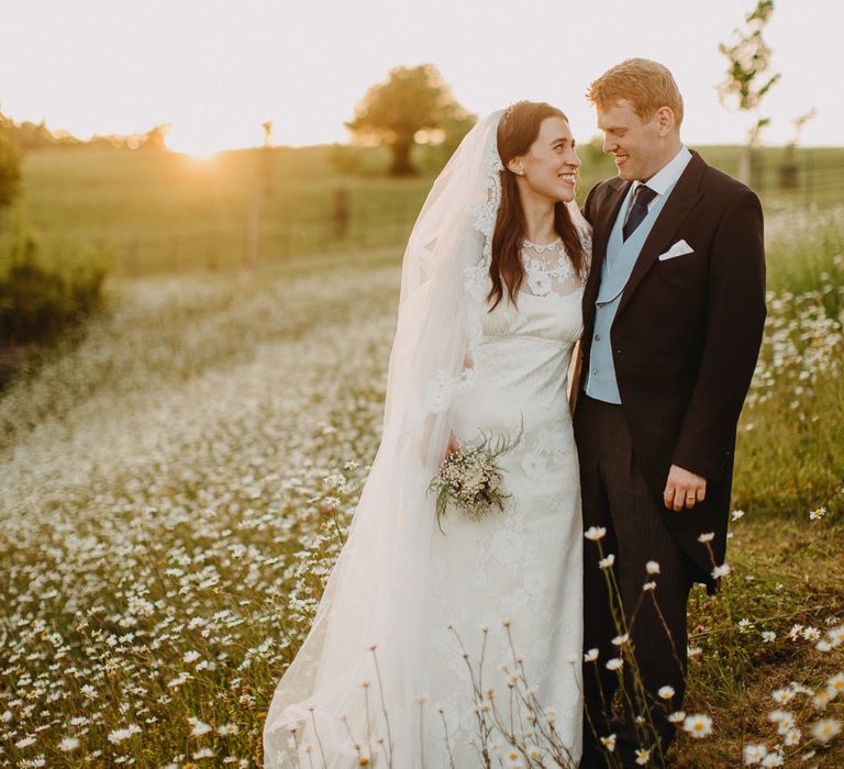 DIY Rustic Wedding At Longbourn Barn Warwickshire With Bride In Claire Pettibone With Reception Catered By The Family & Images By Frances Sales