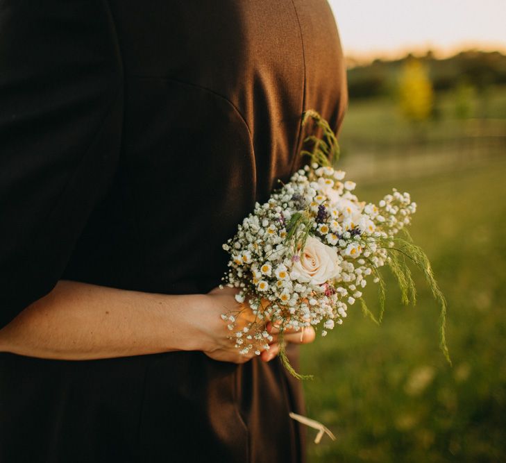 DIY Rustic Wedding At Longbourn Barn Warwickshire With Bride In Claire Pettibone With Reception Catered By The Family & Images By Frances Sales