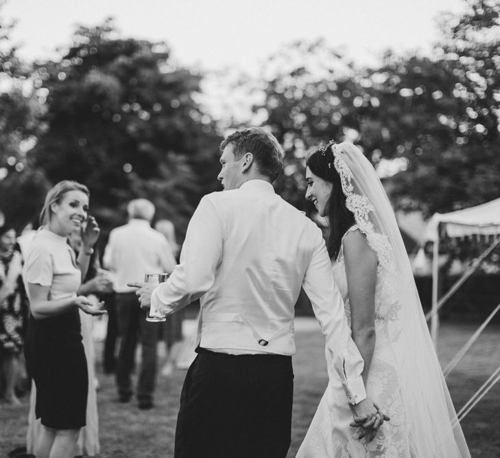 DIY Rustic Wedding At Longbourn Barn Warwickshire With Bride In Claire Pettibone With Reception Catered By The Family & Images By Frances Sales