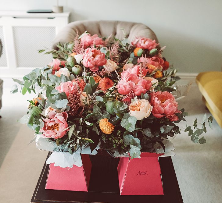 Bright Pink Wedding Bouquets