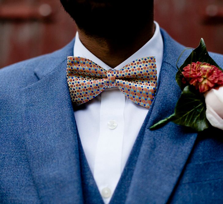 Bowtie With Polka Dots For Groom