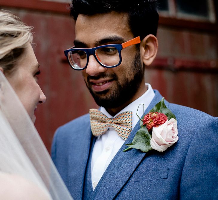 Bowtie With Polka Dots For Groom