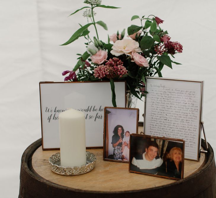 Outdoor Wedding In Scotland With Burgundy, Pink & Navy Colour Scheme Images From Caro Weiss Photography & Bespoke Stationery From de Winton Paper Co