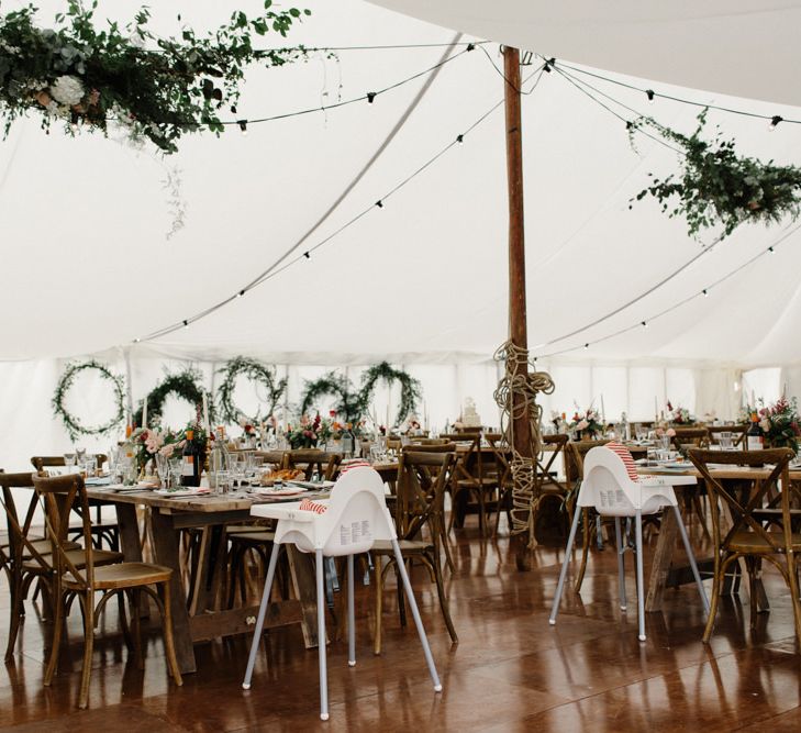 Outdoor Wedding In Scotland With Burgundy, Pink & Navy Colour Scheme Images From Caro Weiss Photography & Bespoke Stationery From de Winton Paper Co