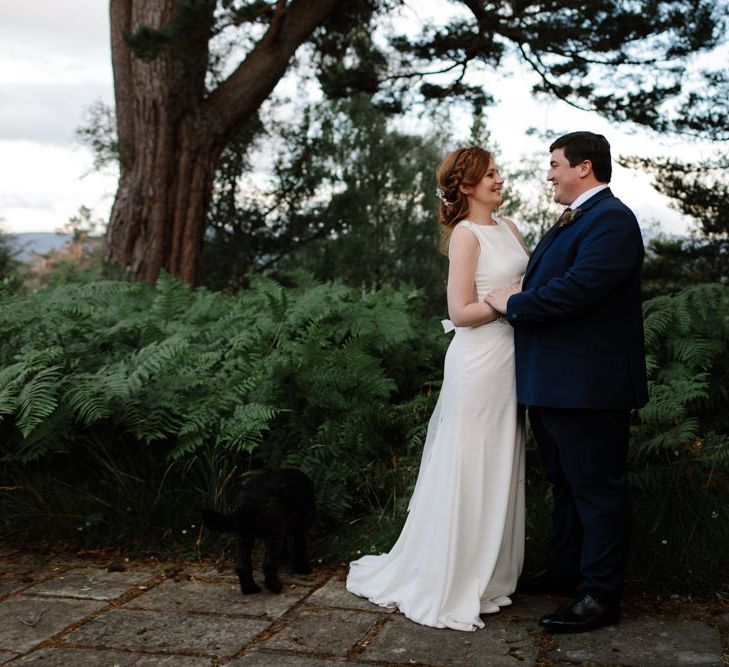 Outdoor Wedding In Scotland With Burgundy, Pink & Navy Colour Scheme Images From Caro Weiss Photography & Bespoke Stationery From de Winton Paper Co