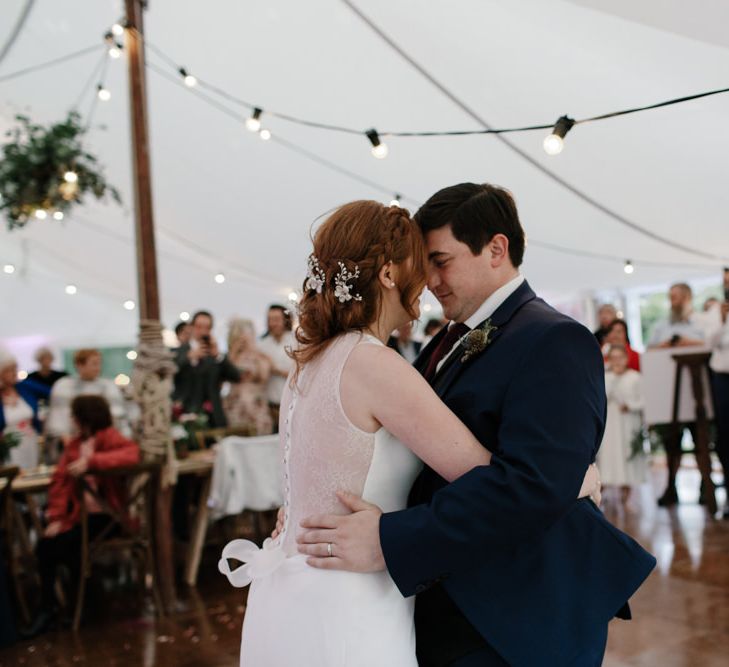 Outdoor Wedding In Scotland With Burgundy, Pink & Navy Colour Scheme Images From Caro Weiss Photography & Bespoke Stationery From de Winton Paper Co