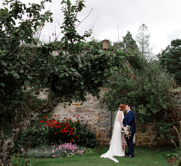 Outdoor Wedding In Scotland With Burgundy, Pink & Navy Colour Scheme Images From Caro Weiss Photography & Bespoke Stationery From de Winton Paper Co