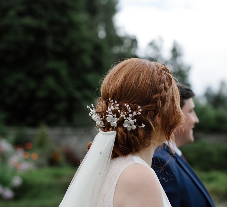 Outdoor Wedding In Scotland With Burgundy, Pink & Navy Colour Scheme Images From Caro Weiss Photography & Bespoke Stationery From de Winton Paper Co