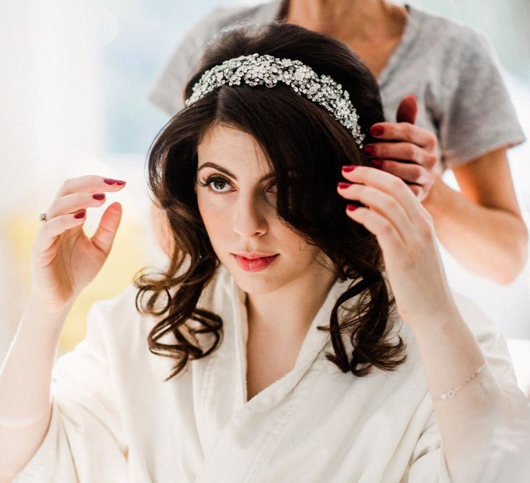 Liberty in Love Headdress | Village Underground Wedding London | Babb Photo