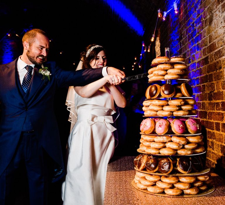 Krispy Kreme Doughnut Tower | Village Underground Wedding London | Babb Photo