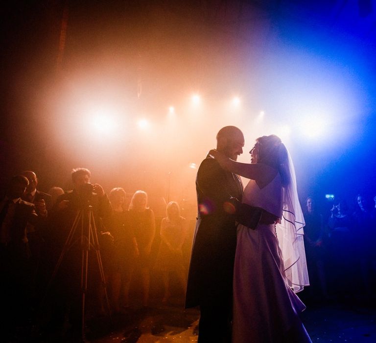 First Dance | Bride in Jesús Peiró Wedding Dress & Groom | Village Underground Wedding London | Babb Photo