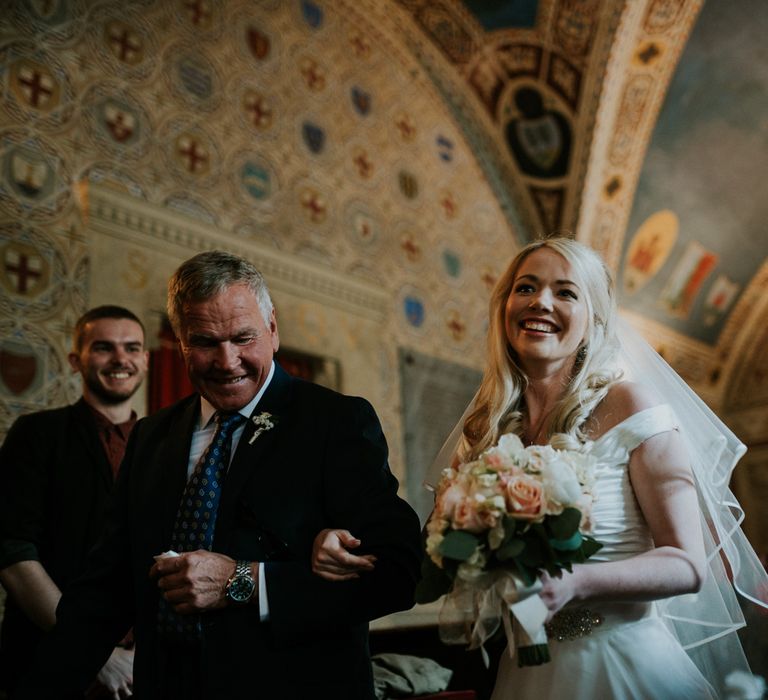 Bride Arriving At Church