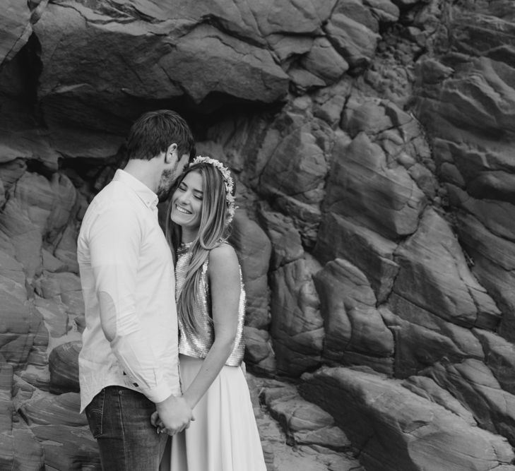 Dried Flower Crowns from Sophie & Luna | Antelope Canyon Arizona Elopement | Image by <a href="https://www.nataliejweddings.com/" target="_blank">Natalie J Weddings Photography</a>