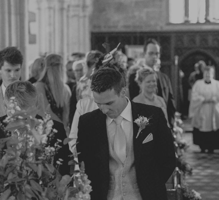 Groom Waiting At Wedding Reception