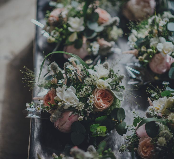 Rustic Wedding Flowers For A Cornish Wedding