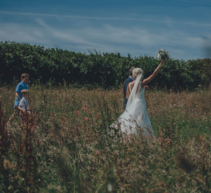 Bride & Groom Rustic Cornwall Wedding At Nancarrow