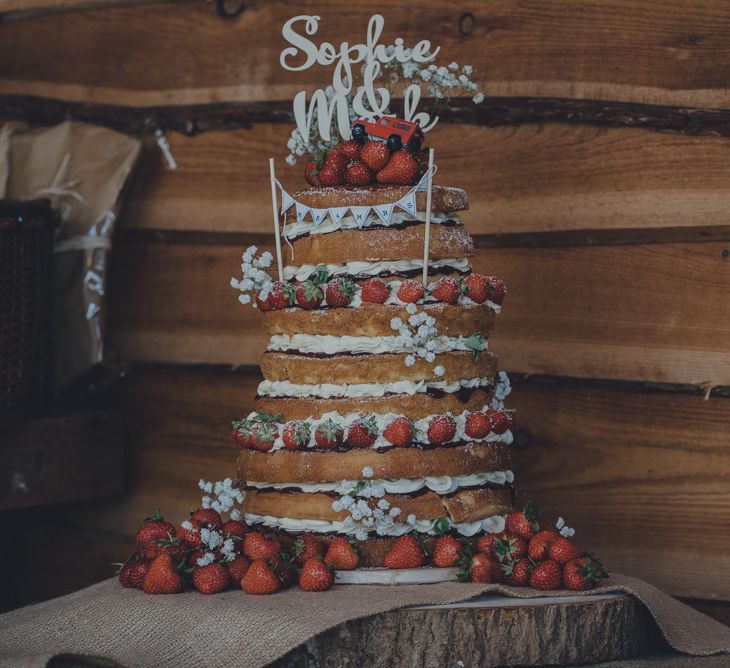 Naked Wedding Cake