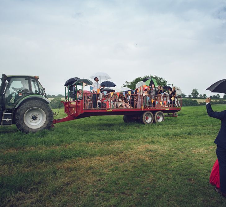 Tractor At Wedding