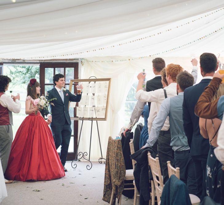 Bride in Red Dress by Mishi May