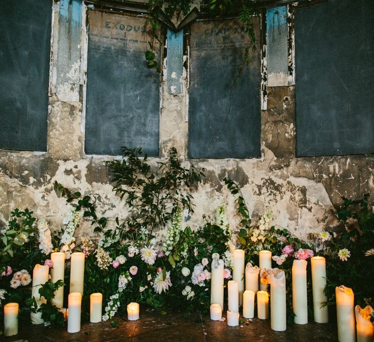 Candle Lit Wedding Ceremony At Asylum London