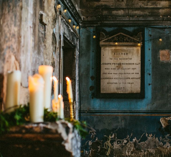 Candle Lit Wedding Ceremony At Asylum London