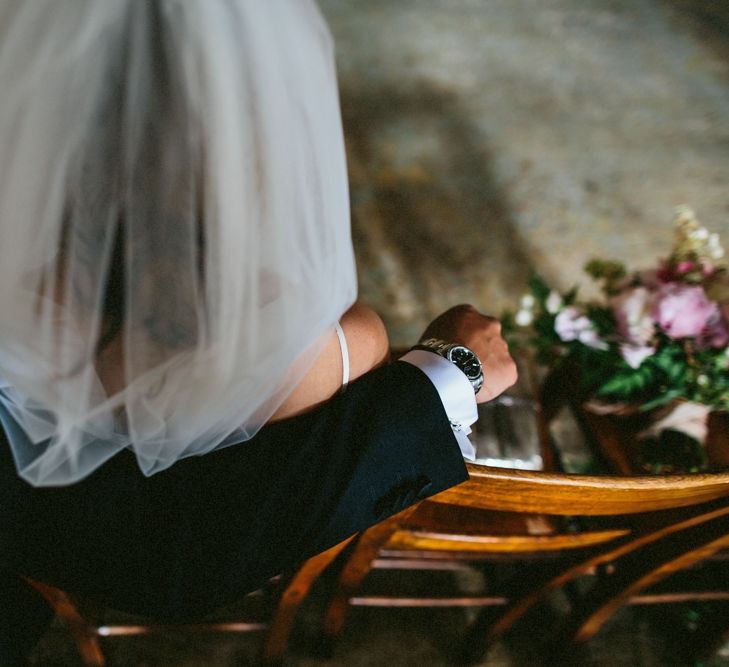 Bride & Groom Portraits by Through The Woods We Ran