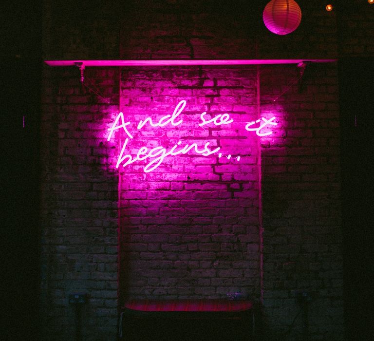 Neon Light For Weddings by Bag & Bones