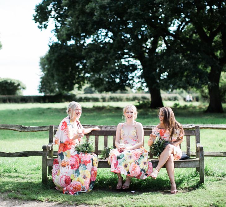 Bridesmaids In Floral Print ASOS Dresses