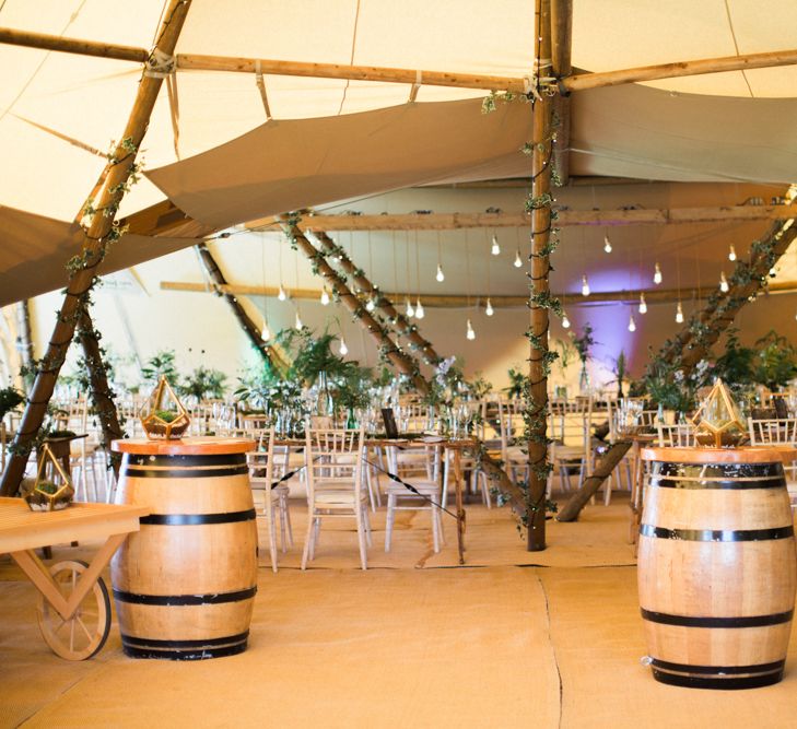 Greenery Filled Tipi Wedding in Cheshire