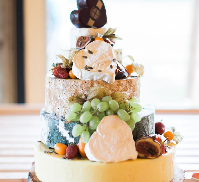 Cheese Tower Wedding Cake