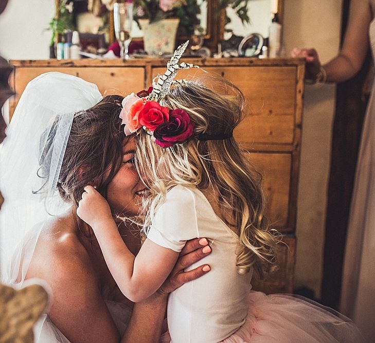 Bride & Flower Girl Daughter