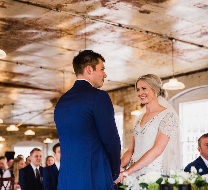 Eliza Jane Howell Beaded Dress For An Autumn Wedding At The West Mill Derby