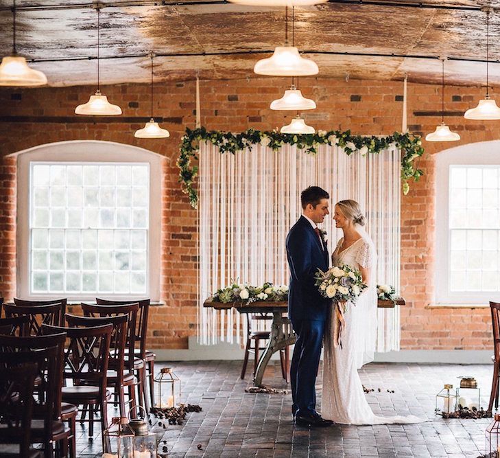 Eliza Jane Howell Beaded Dress For An Autumn Wedding At The West Mill Derby