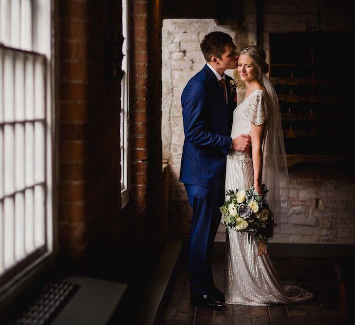 Eliza Jane Howell Beaded Dress For An Autumn Wedding At The West Mill Derby