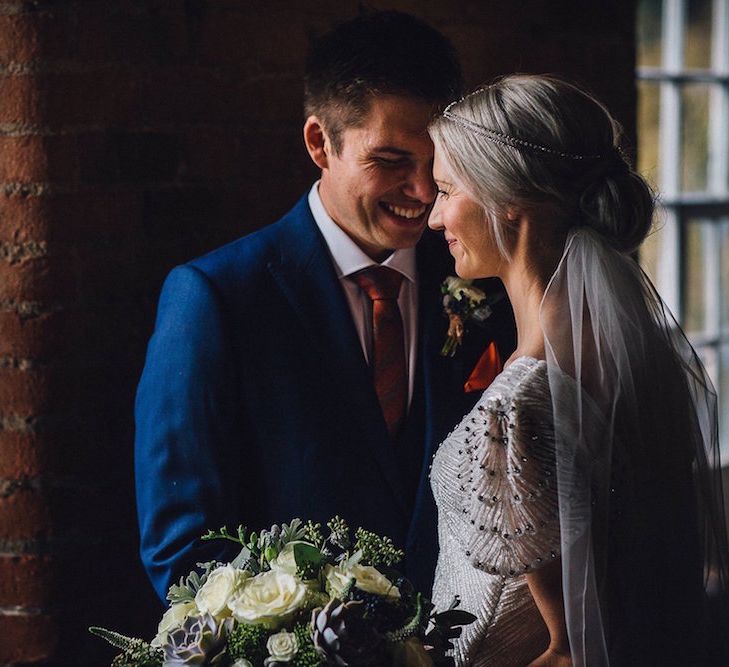 Eliza Jane Howell Beaded Dress For An Autumn Wedding At The West Mill Derby