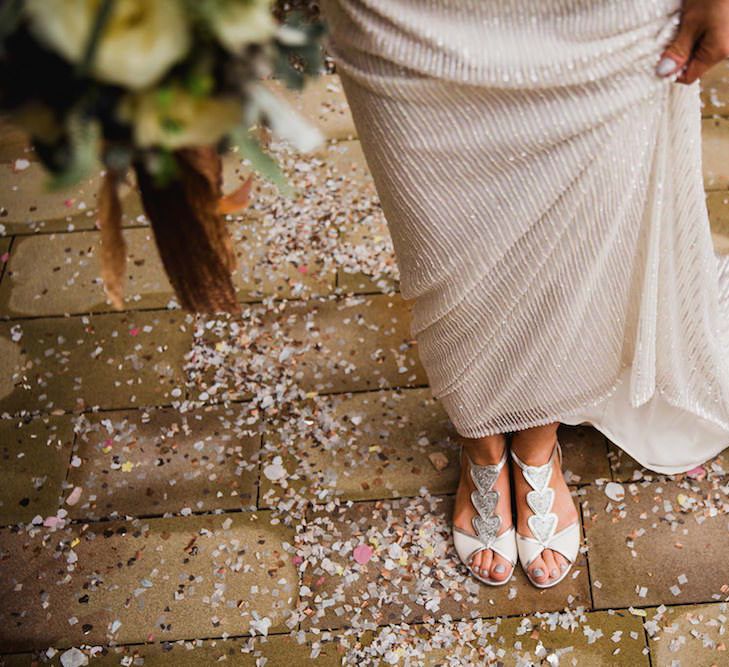 Eliza Jane Howell Beaded Dress For An Autumn Wedding At The West Mill Derby