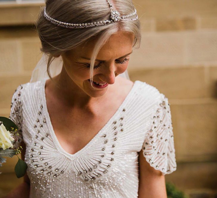 Eliza Jane Howell Beaded Dress For An Autumn Wedding At The West Mill Derby