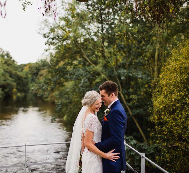 Eliza Jane Howell Beaded Dress For An Autumn Wedding At The West Mill Derby