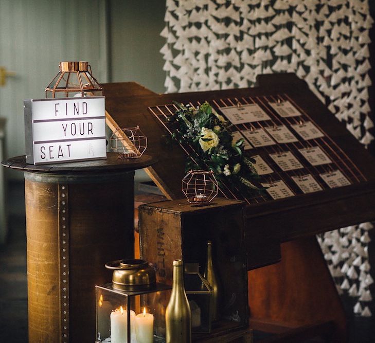 Wax Paper Cone Backdrop For Wedding